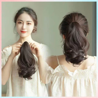 In Beauty (พร้อมส่ง) แฮร์พีชลอนปลาย หางม้า 28 ซม. ลอนคลายๆ กำลังธรรมชาติ ใช้ได้ทั้งเด็กและผู้ใหญ่⭐