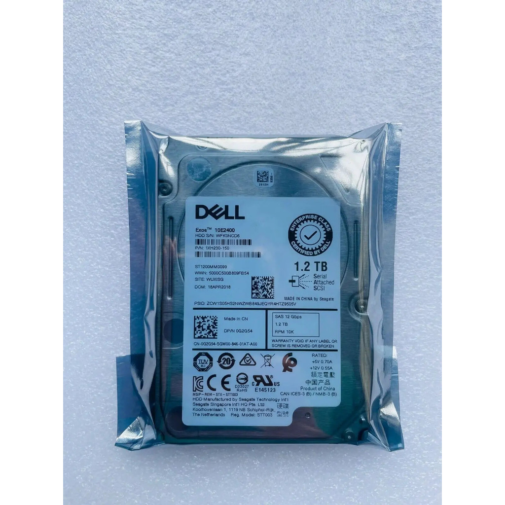 <0>สำหรับ G2G54 0G2G54 1.2TB 12Gb/s 2.5" 10K ฮาร์ดไดรฟ์องค์กร ST1200MM0099