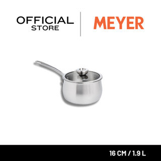MEYER WHITE STEEL เครื่องครัวสเตนเลส สตีล หม้อด้ามขนาด 16 ซม…