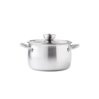 MEYER WHITE STEEL หม้อสองหู 20CM/4QT/3.8L COV STOCKPOT (71503-T)