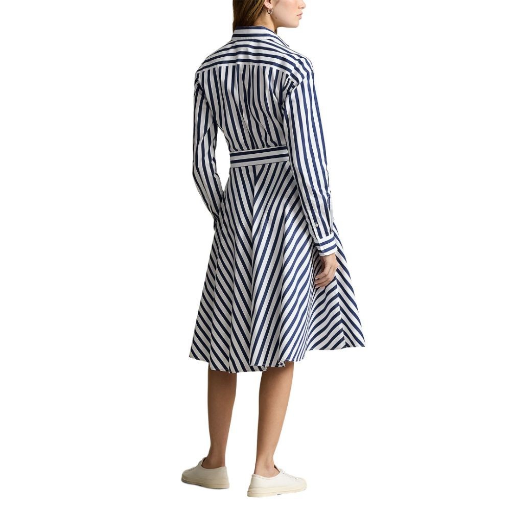 Polo Ralph Lauren ชุดเดรสผู้หญิง Dress-Belted Striped Cotton Shirtdress รุ่น WMPODRSNFA20415 สีฟ้า - รูปที่ 2