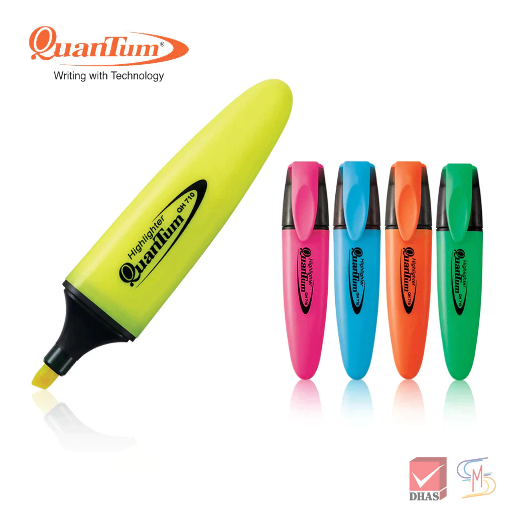 Quantum ควอนตั้ม ปากกาไฮไลท์ ปากกาเน้นข้อความ รุ่น QH710 จำนวน 1 แท่ง
