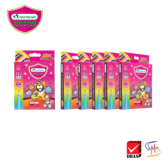 (แพ็ค6) Master Art มาสเตอร์อาร์ต สีไม้ ดินสอสีไม้ แท่งสั้น 12 สี จำนวน 6 กล่อง