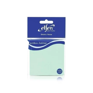 Elfen กระดาษโน๊ต กระดาษโน๊ตกาวในตัว สีพาสเทล 3x3 นิ้ว 100 แผ่น จำนวน 1 ชิ้น