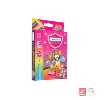 Master Art มาสเตอร์อาร์ต สีไม้ ดินสอสีไม้ แท่งสั้น 12 สี รุ่นซุปเปอร์ไบรท์ จำนวน 1 กล่อง