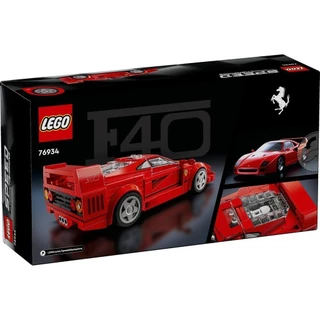 LEGO Speed Champions 76934 Ferrari F40 Supercar (318pcs.), Building Blocks, Kids Toy