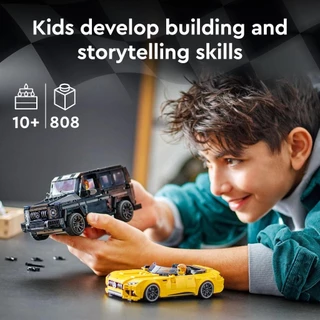 LEGO Speed Champions 76924 Mercedes-AMG G 63 & Mercedes-AMG SL 63 (808pcs.), Building Blocks, Kids Toy