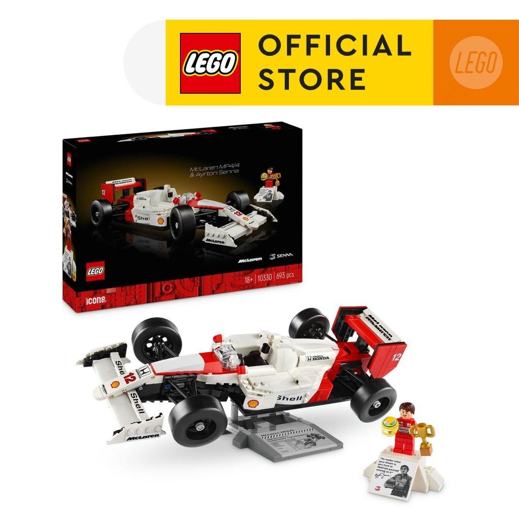 LEGO Icons 10330 McLaren MP4/4 & Ayrton Senna (693pcs.), Building Blocks, Kids Toy
