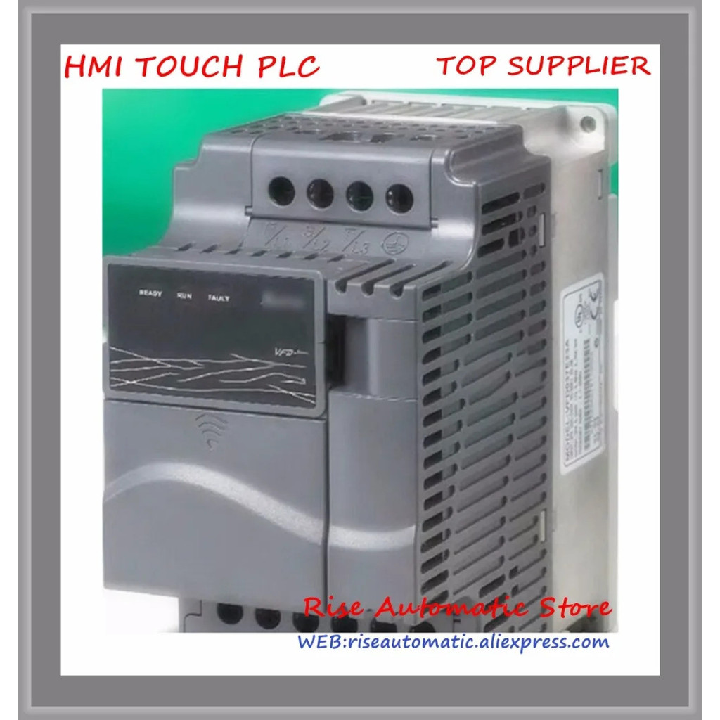 ตัวแปลงไฟฟ้า VFD007E21C VFD-E Canopen ขับเคลื่อนมอเตอร์ AC 1 เฟส 220V 750W 1HP 4.2A 600HZ ใหม่
