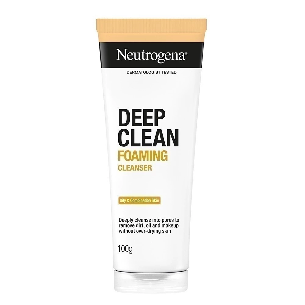 Neutrogena นูโทรจีนา ดีพ คลีน คุชชั่นโฟม 100กรัม (NEW) x 2, โฟมล้างหน้า, อ่อนโยน ไม่ทำร้ายปราการผิว thumbnail 5