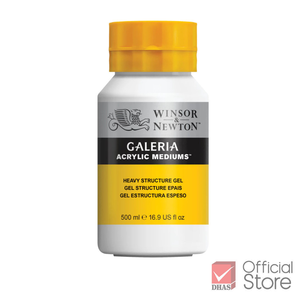 Winsor&Newton แกลเลอเรีย เฮฟวี่เจล สื่อผสมแบบเจล 500 มล. (HEAVY STRUCTURE GEL) จำนวน 1 ขวด