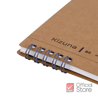 Elephant สมุดสันห่วง ปกกระดาษคราฟท์ 80G 60S Kizuna WPA (คละสี) จำนวน 1 เล่ม