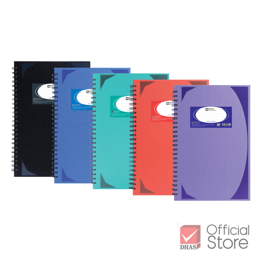 Elephant สมุดมุมมัน สมุดสันห่วง 70G 5/100 จำนวน 1 เล่ม