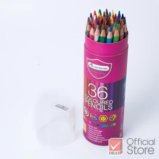 Master Art สีไม้ 36 สี (บรรจุทรงกระบอก/Tube) พกพาง่าย - 1 กระปุก