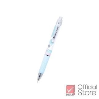 Quantum ปากกา ปากกาลูกลื่น เจลลูลอยด์ ฟันนี่ 0.5 น้ำเงิน คละสี จำนวน 4 ด้าม