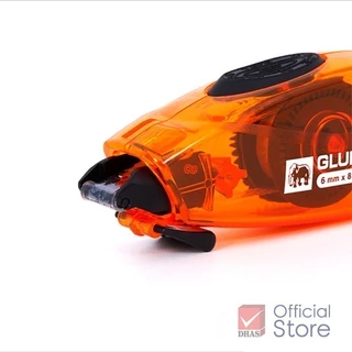 Elephant Glue tape เทปกาวสองหน้า แบบตลับ GT-01 6 มม.X 8ม. จำนวน 5 ชิ้น