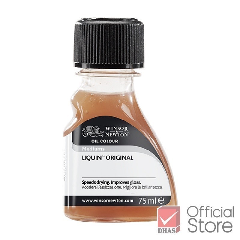 Winsor&Newton น้ำมันผสมสีแห้งเร็ว ลิควิน 75 มล. (Liquin Original) จำนวน 1 ขวด