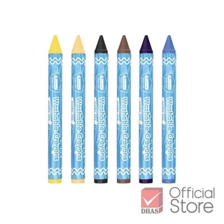 Master Art สีเทียน สีเทียนล้างออกได้ จัมโบ้ 12 สี สีเสริมพัฒนาการเด็กวัย 3 ขวบขึ้นไป