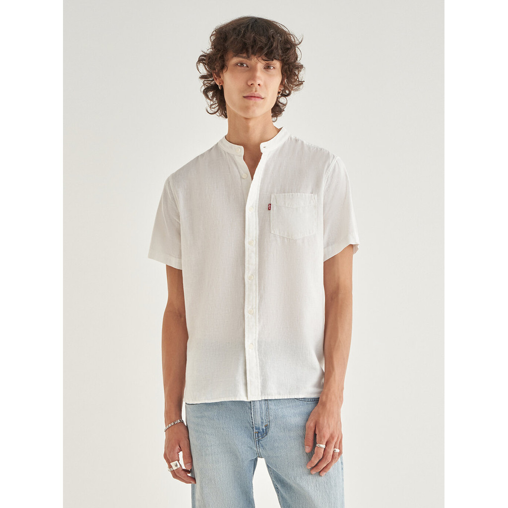 เสื้อเชิ้ตผู้ชาย Levi's® Men's Short-Sleeve Banded Collar Shirt