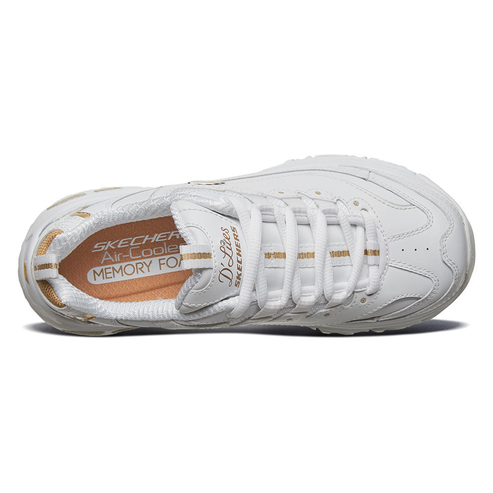 Skechers สเก็ตเชอร์ส รองเท้าลำลองผู้หญิง Women Sport D'Lites Shoes - 11931-WGD Air-Cooled Memory Foam