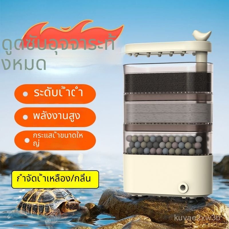 กรองน้ำระดับต่ำ กรองน้ำเต่า เครื่องกรองน้ำเต่า เครื่องกรองดูดมูลเต่า กรองพิเศษ กล่องกรองดูด
