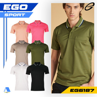 [[ส่งฟรี!! มีเงินคืน]] EGO SPORT เสื้อโปโล รหัส EG6187 ชุดที…
