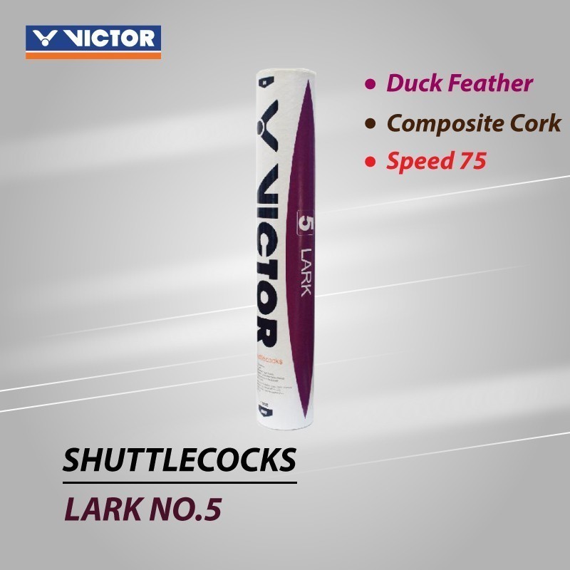 VICTOR ลูกแบดมินตัน รุ่น LARK NO.5 ( 1 หลอด 12 ลูก ) รูปที่ 4