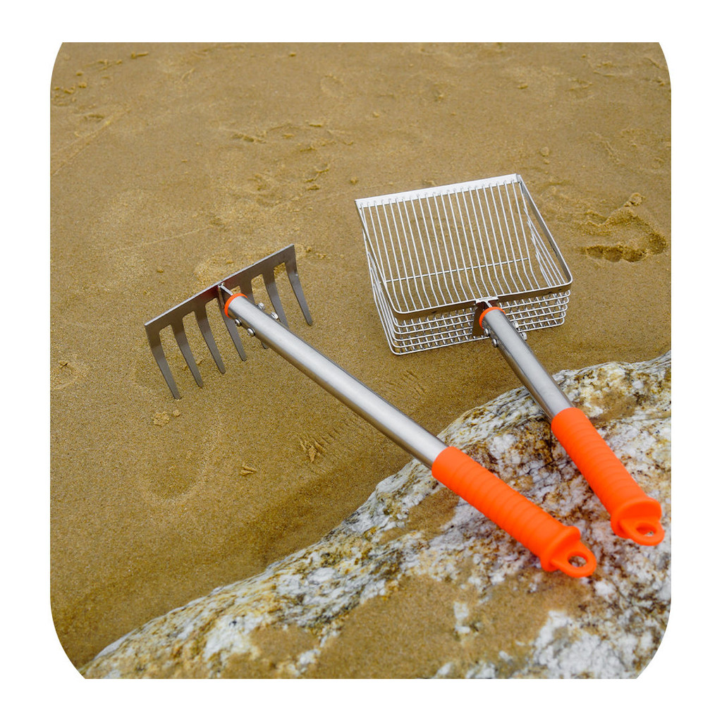 [สินค้าใหม่] ชุดอุปกรณ์ล่าสัตว์ทะเล  ตัวกรองล่าสัตว์ทะเล  คราดชายหาดและอุปกรณ์ขุดเปลือกหอย