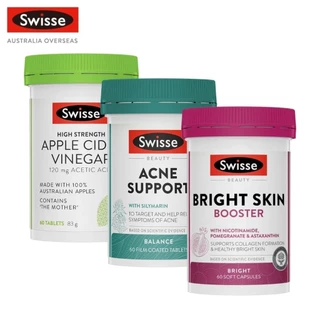 Swisse Beauty Magic Supplement Value Combo ชุดอาหารเสริมดูแลรูปร่างและผิวพรรณ (น้ำส้มสายชูแอปเปิ้ล+รักษาสิว+บำรุงผิวให้สดใส) (EXP:03 2027)