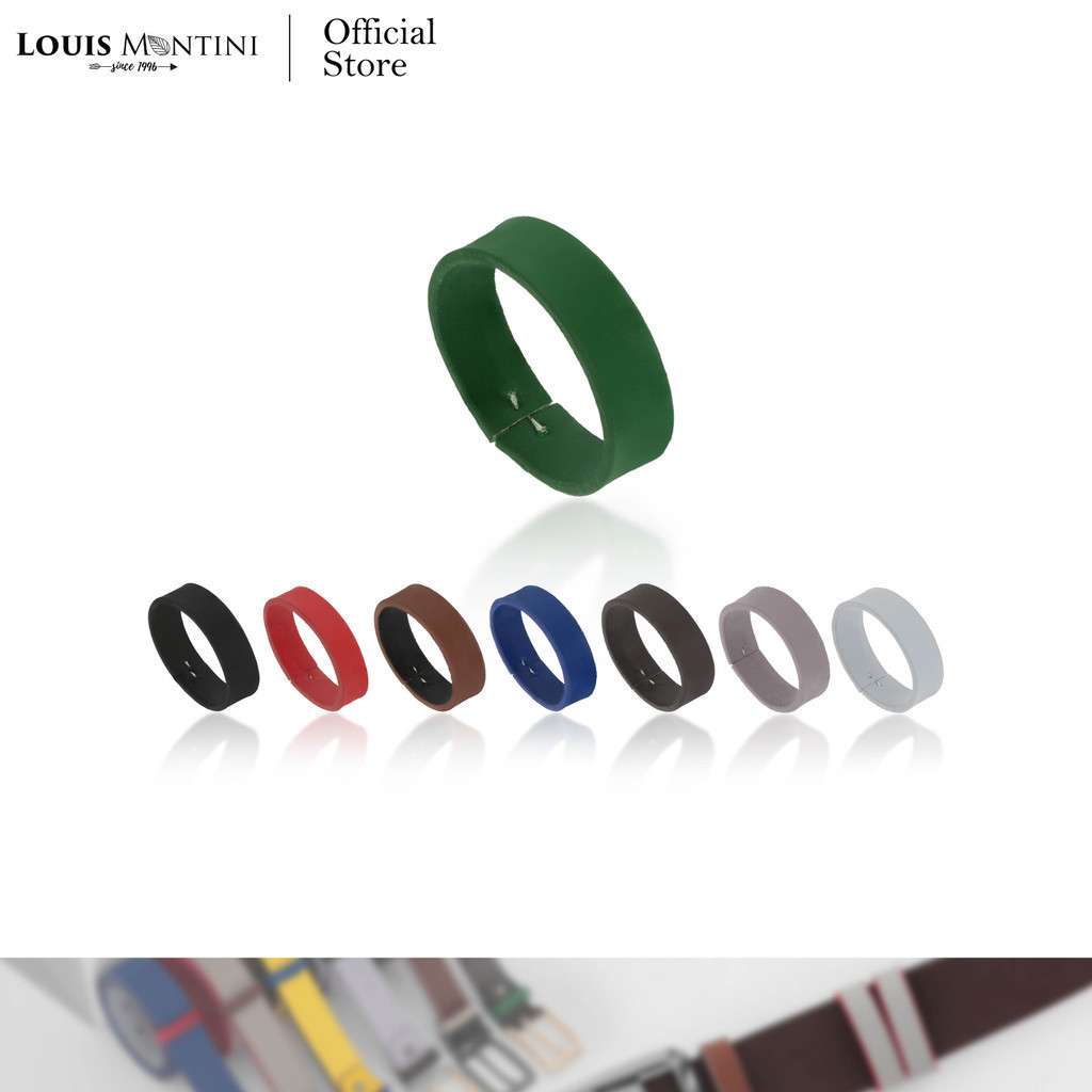 Louis Montini (Belt Accessories) หูเข็มขัดหนังแท้ หนังเรียบรูขน ขนาด 1.3 นิ้ว BELTA004