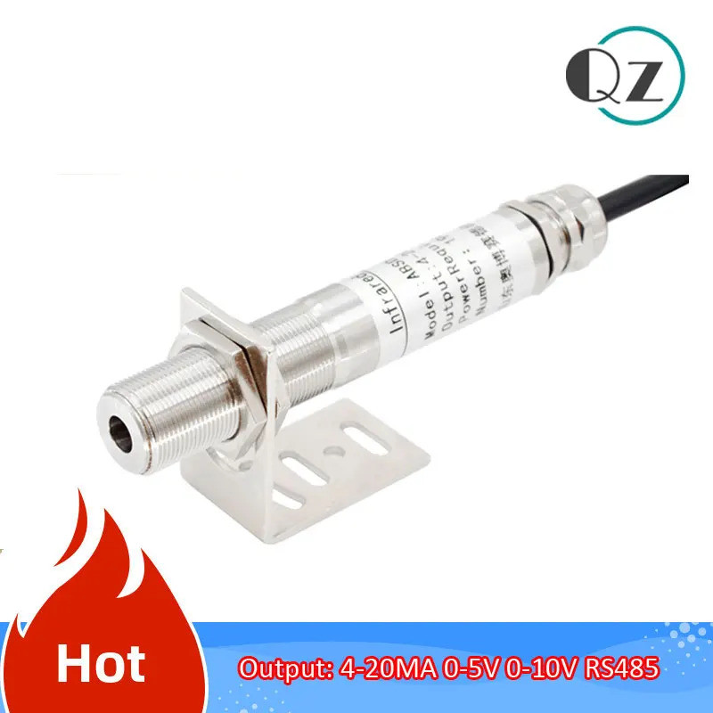 กล้องวัดอุณหภูมิอินฟราเรดออนไลน์ RS485 เกรดอุตสาหกรรม แบบไม่สัมผัส เซ็นเซอร์วัดอุณหภูมิ 4-