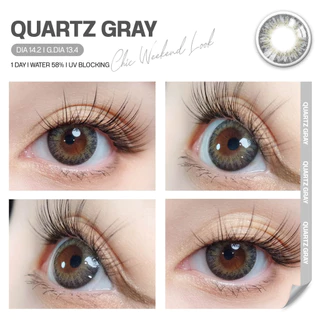 LEILA 1DAY Quartz GRAY 6ชิ้น คอนแทคเลนส์รายวัน