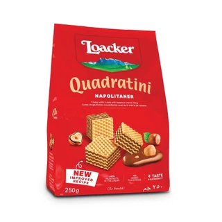 ล็อคเกอร์ ควอดราตินี นาโปลิเทนเนอร์ 250 กรัม | Loacker Quadratini Napolitaner 250 g