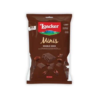 ล็อคเกอร์ มินิส์ ดับเบิ้ล ช็อก 80 กรัม / Loacker Minis Double Choc 80 g