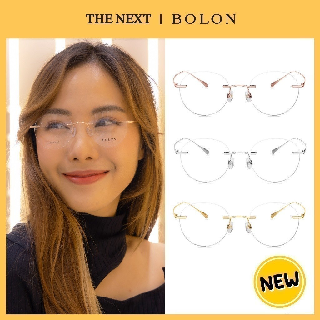 แว่นสายตาTitanium Bolon BT1590 Tasmania โบลอน แว่นสายตาสั้น แว่นกรองแสง by THE NE