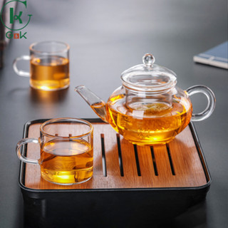 ชุดชาแก้วทนร้อนเย็นกะทันหัน เซ็ตมินิพกพาสะดวก แถมฟิลเตอร์ พร…