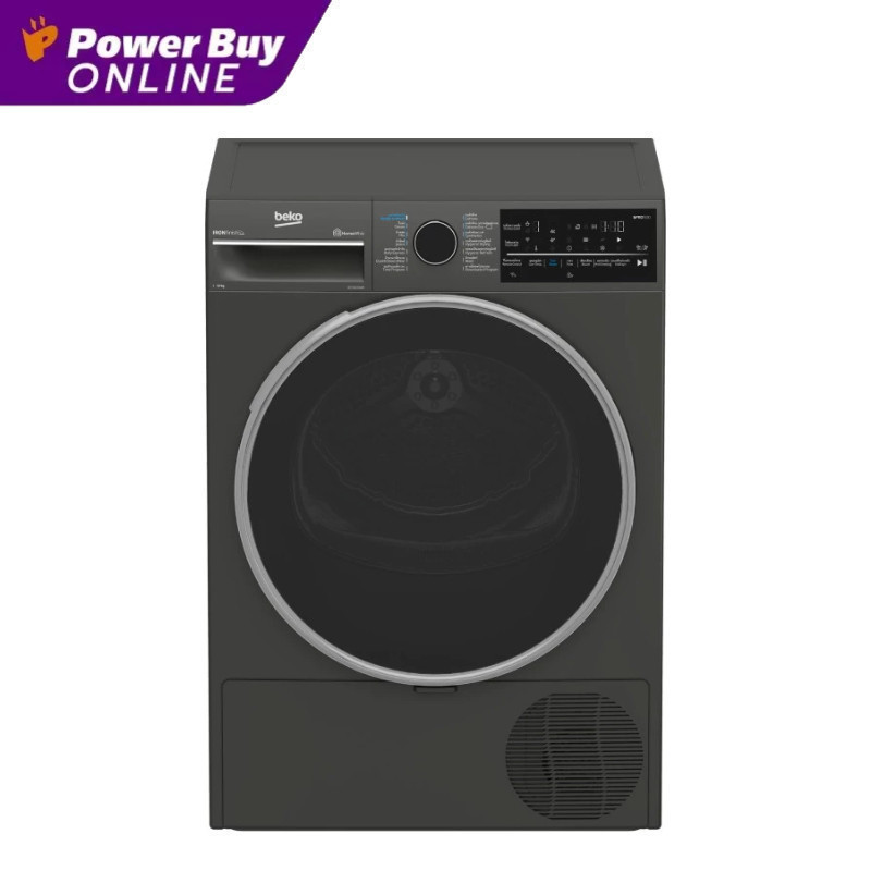 [จัดส่งพร้อมติดตั้ง] BEKO เครื่องอบผ้าฝาหน้า (12 Kg) รุ่น B5T66230WM + ฐานรอง
