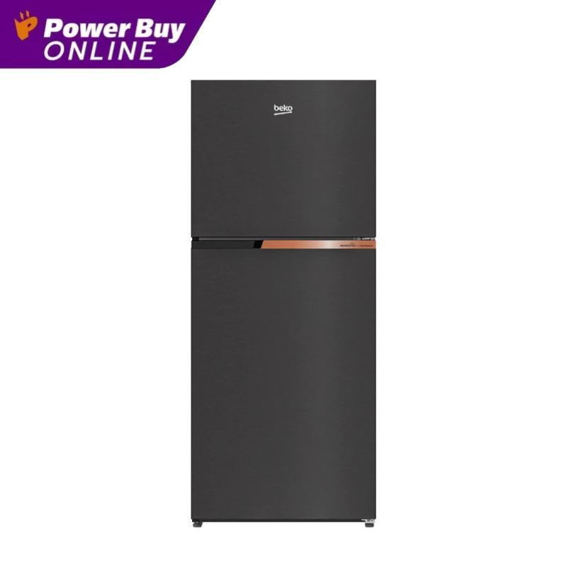 BEKO ตู้เย็น 2 ประตู (12 คิว, สีดำ) รุ่น RDNT371I40VHFSK