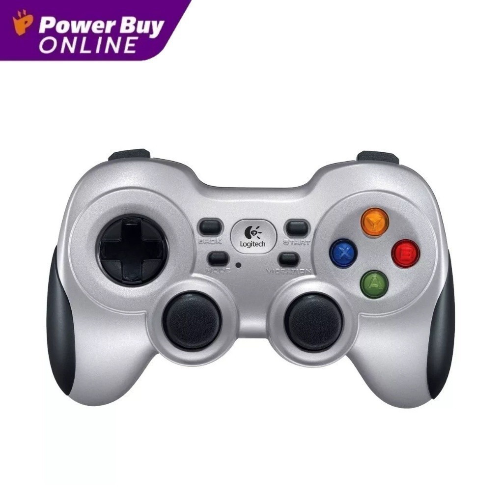 LOGITECH จอยเกมส์ไร้สาย (สีเงิน) รุ่น Gamepad F710