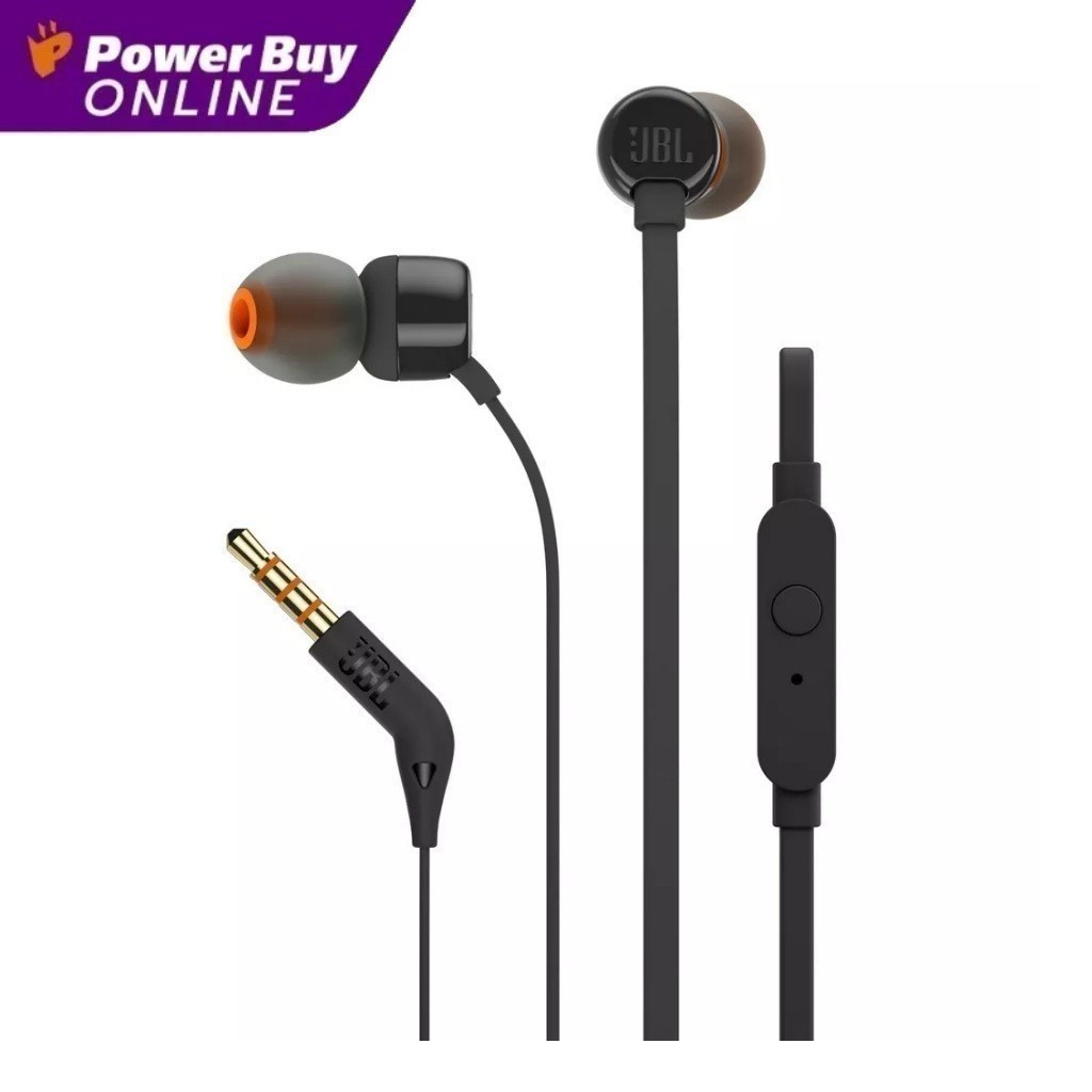 JBL หูฟัง (สีดำ) JBL Pure Bass sound รุ่น T110BLK