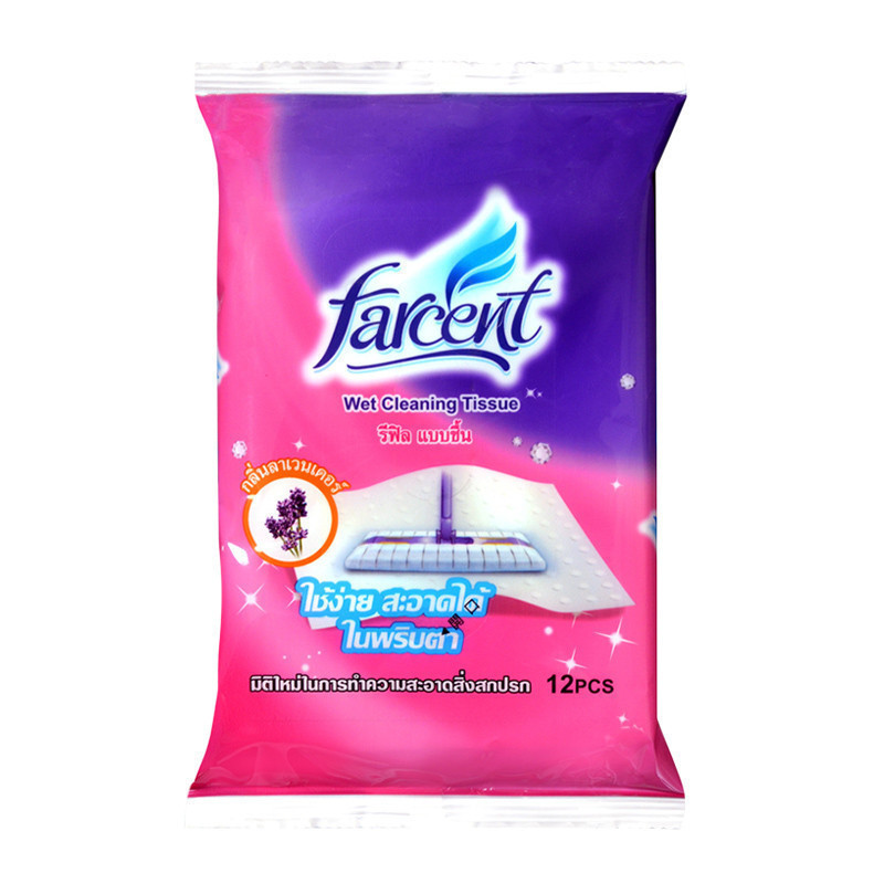 FARCENT ฟาร์เซ้นท์รีฟีวไม้ถูพื้นชนิดชื้นลาเวนเดอร์ [4710731142103]