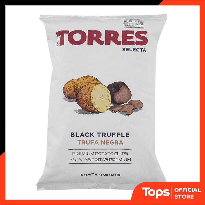 TORRES ทอร์เรสมันฝรั่งทอดกรอบรสเห็ดทรัฟเฟิลดำ 125กรัม [8426944001071]