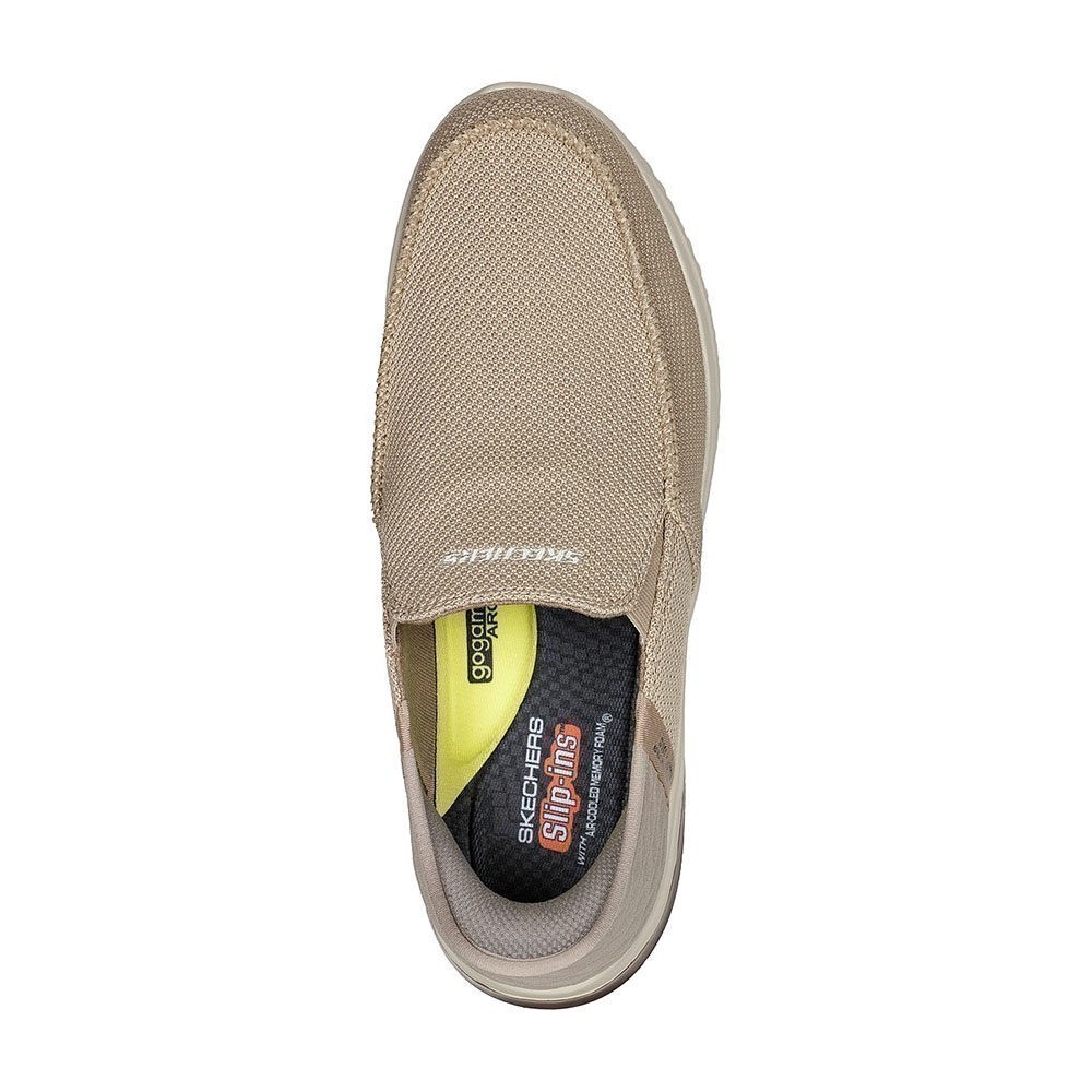 Skechers สเก็ตเชอร์ส รองเท้าผู้ชาย Men Slip-Ins SKECHERS USA Street Wear Delson 3.0 Cabrino Shoes - 210604-TPE Air-Coole