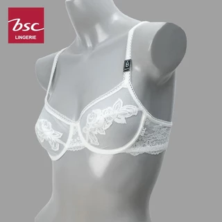 BSC เสื้อชั้นใน ของแท้ เต้าตาข่าย 3/4 ซีทรู เซ็กซี่ เสริมโครง 3/4 เต้า รุ่น BB1453 มี กกน.เข้าคู่ BU3602,BU6M01