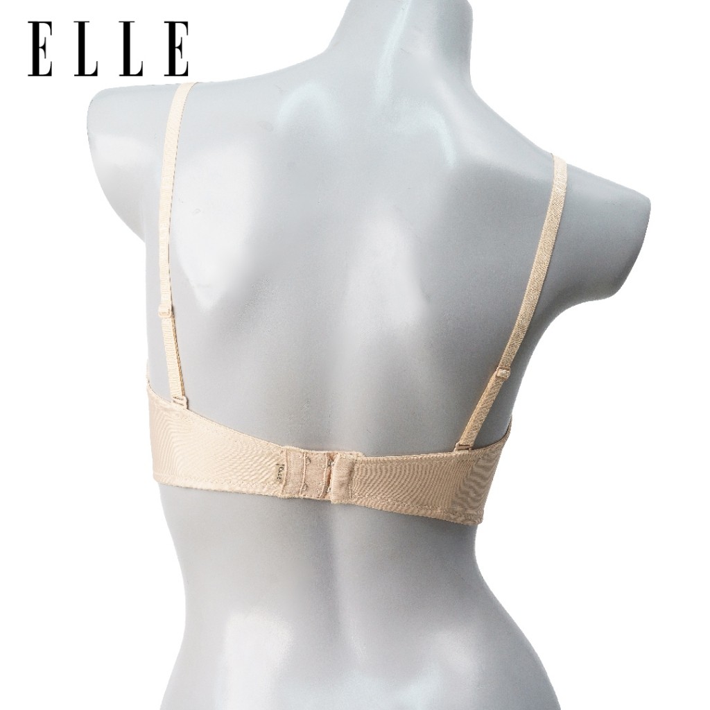 ELLE เสื้อชั้นในแบรนด์ดัง ของแท้ แบบเกาะอก เต้าเรียบ  เสริมโครง ถอดสายบ่าได้ ฟองน้ำโมลบาง ตะขอหลังรุ่น LB8534 - รูปที่ 4