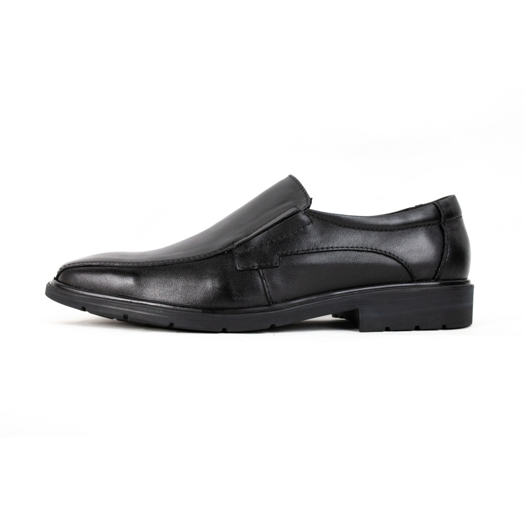 HEAVY SHOES حذاء جلد بقري سهل الارتداء PB4506 — أسود — صورة 2