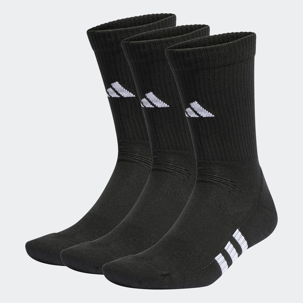 adidas Gym & Training ถุงเท้าความยาวครึ่งแข้งนุ่มสบายที่มีประสิทธิภาพ (3 คู่) Unisex สีดำ IC9521