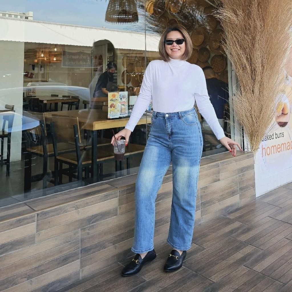 chewaonlinestore -Nippon Jeans กางเกงยีนส์ทรงกระบอกตรงยาว 39- J01939