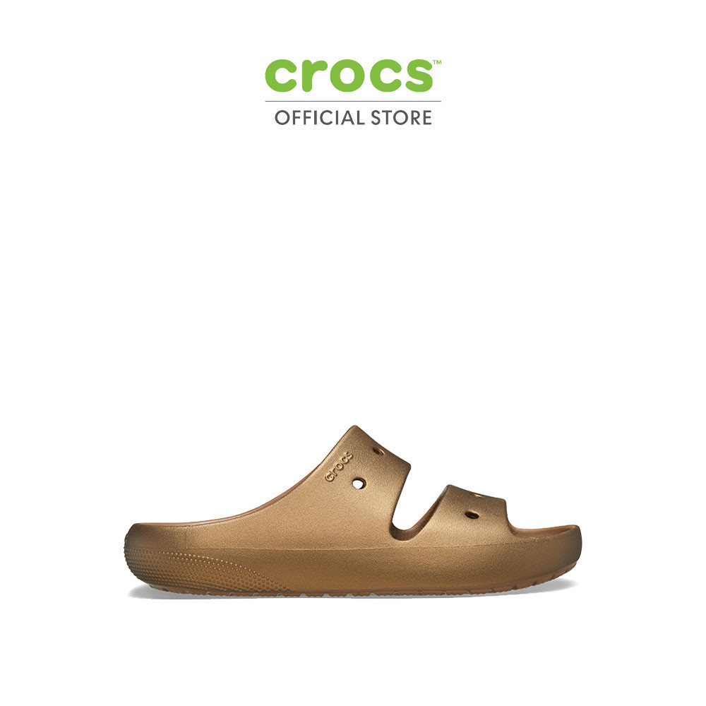 CROCS รองเท้าแตะผู้ใหญ่ CLASSIC METALLIC SANDALS รุ่น 209970854 - BRONZE
