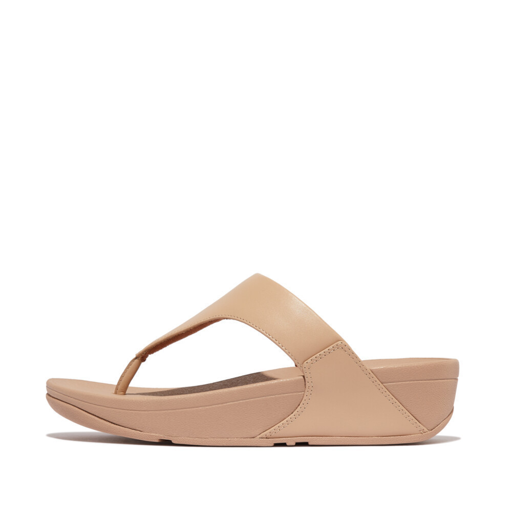 FITFLOP LULU LEATHER TOEPOST รองเท้าแตะแบบหูหนีบผู้หญิง รุ่น I88-B41 สี CLASSIC BEIGE